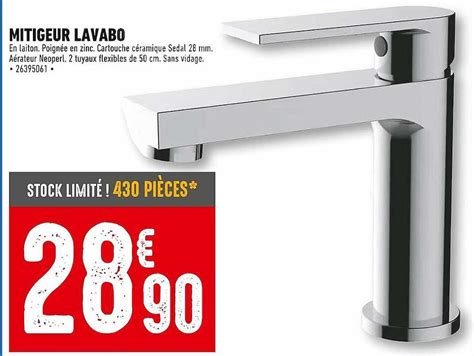 Promo Mitigeur Lavabo Chez Brico Cash ICatalogue Fr