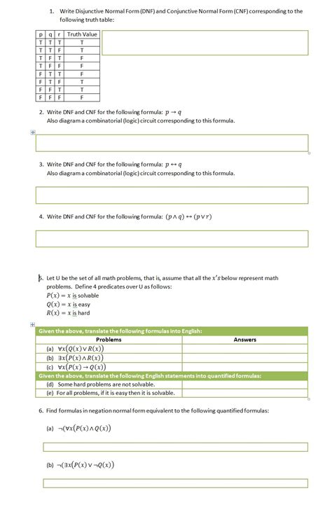 Solved 1. Write Disjunctive Normal Form (DNF) and | Chegg.com