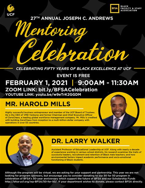 Ucf Black Faculty And Staff Event Flyer On Behance