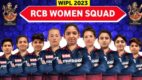 Women IPL 2023 Royal Challengers Bangalore Women Squad RCB Team