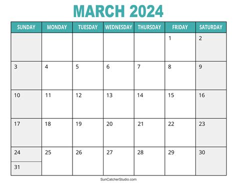 March 2024 Calendar Free Printable Diy Projects Patterns