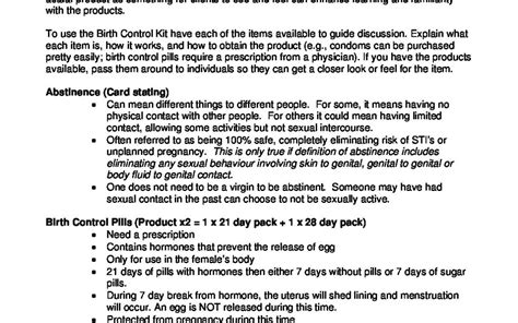 Birth-Control-Kit-Information | Gateway Association