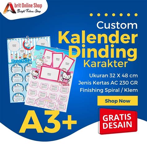 Jual Kalender Kalender Satuan Kalender Custom Kalender