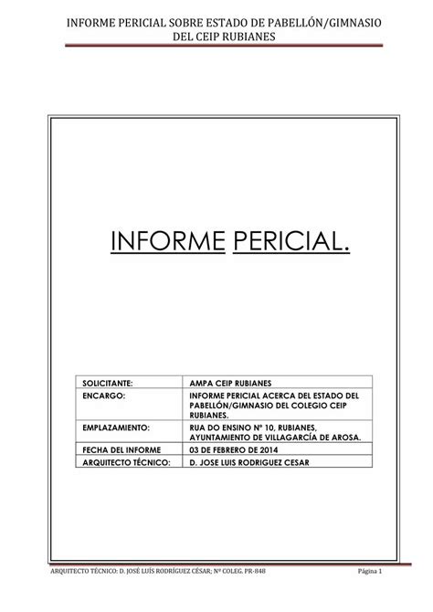 Pdf Informe Pericial Da Os En Vivienda Informe Pericial Sobre