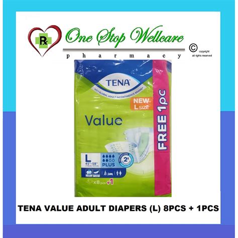 Tena Value Plus Adult Diapers L S S S Shopee Malaysia