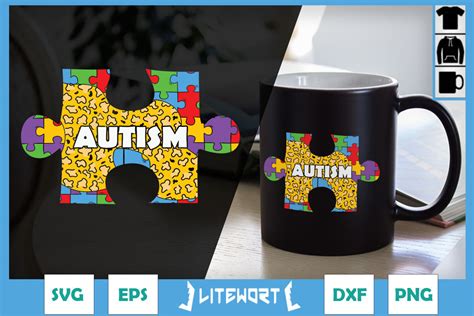 Autism puzzle piece Autism Awareness By ssflowerstore | TheHungryJPEG