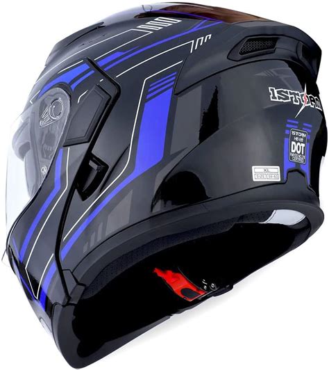 Buy 1Storm Motorcycle Modular Full Face Helmet Flip Up Dual Visor Inner