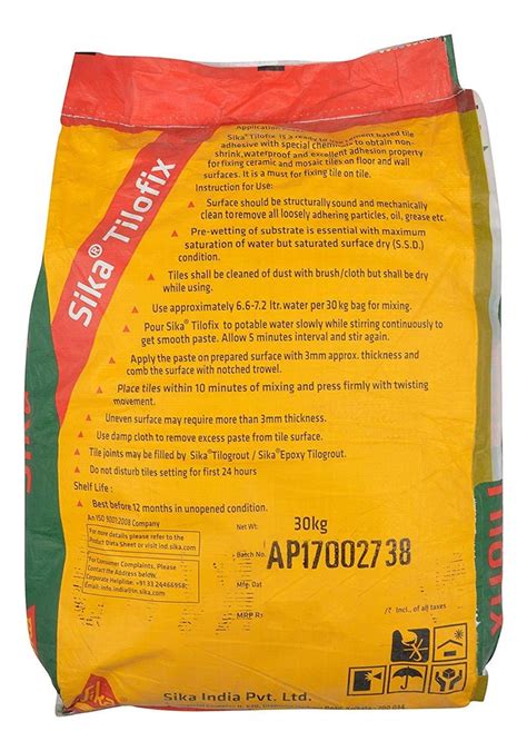 Sika Tilofix Tile Adhesive Bag At Rs Bag In Zirakpur Id