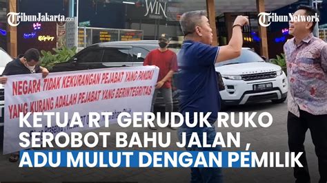 Ketua Rt Adu Mulut Dengan Pemilik Ruko Yang Serobot Saluran Air Dan