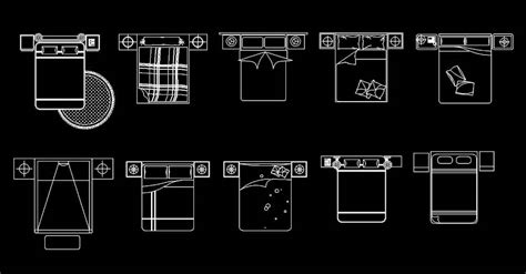 Double Beds Cad Blocks Free 2d Dwg Download Cad Blocks Dwg