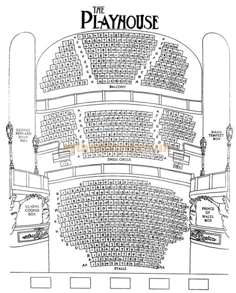 How to Build Seating Plan Playhouse Theatre London PDF Plans