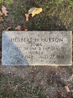 Herbert H Hutton M Morial Find A Grave