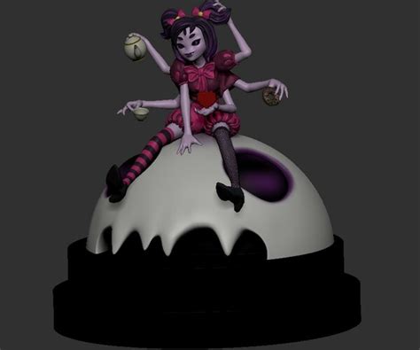 Artstation Muffet Undertale Character 3d Print Resources