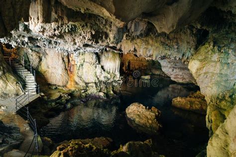 Grotto Grotta Di Nettuno Capo Caccia Alghero Sardinia Italy Stock