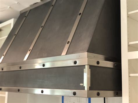 Custom Concrete And Stainless Steel Range Hood Price Concrete Studio