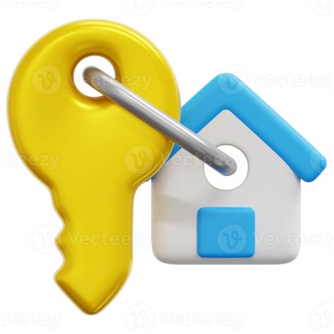 Door Key 3d Render Icon Illustration 21616612 Png