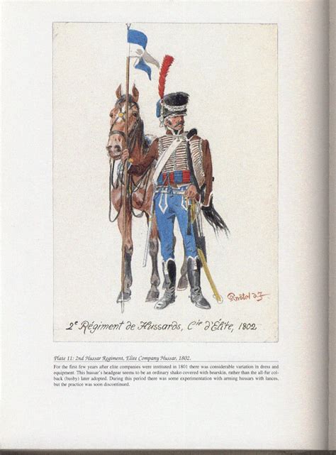 Hussars Plate 11 2nd Hussar Regiment Elite Company Hussar 1802