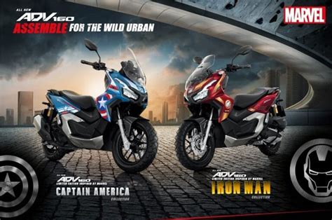 Honda Luncurkan ADV 160 Edisi Captain America Dan Iron Man Begini