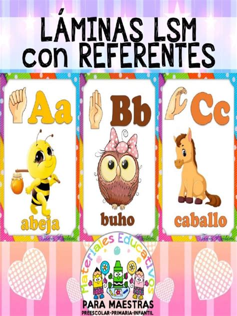 Carteles Alfabeto En Lengua De Señas Mexicana Por Materiales Educativos