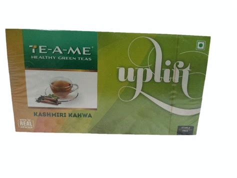 Teame Kashmiri Kahwa Uplift Green Tea Bag Packaging Type Box