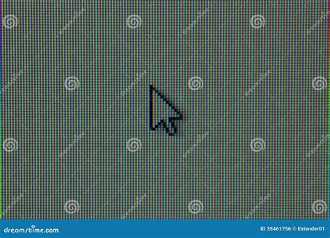 Mouse Cursor On LCD RGB Matrix Royalty Free Stock Image - Image: 35461756