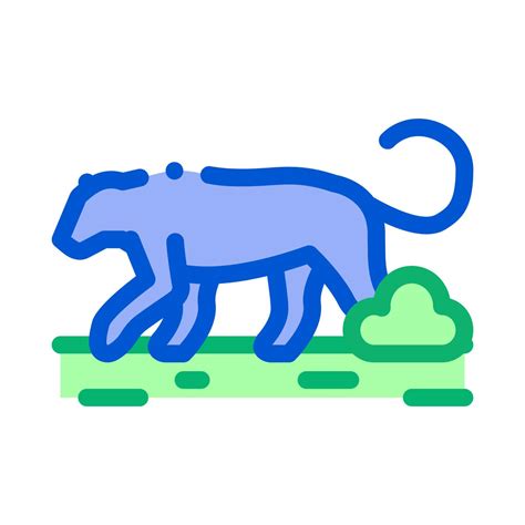 lion wild animal icon vector outline illustration 17322432 Vector Art ...