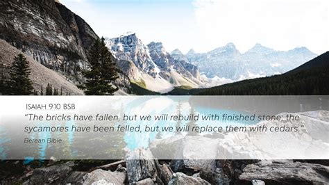 Isaiah 910 Bsb Desktop Wallpaper The Bricks Have Fallen But We