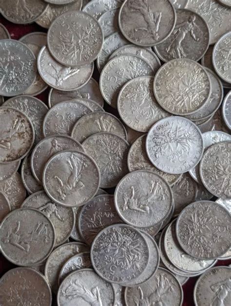 PIÈCE 5 FRANCS Argent semeuse Idéal investissement 12gr argent 835