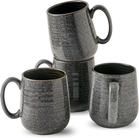 Hasense Ceramic Coffee Mugs 15 Oz Large Coffee Cups Set