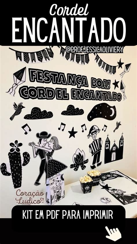 Cordel Festa Junina Para Imprimir - Kit Cordel Encantado em PDF para imprimir | Cordel, Fotos festa junina ...