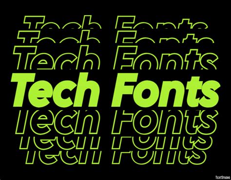 Tech Fonts Text Effect and Logo Design Font