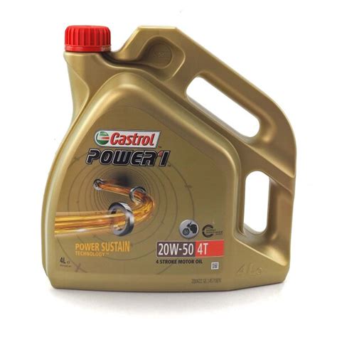 Motoröl Castrol POWER1 4T 20W 50 4l 39 90 für Harley Davidson Pan