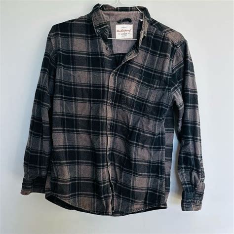 Mens M Original Weatherproof Vintage Flannel Button Down Vintage