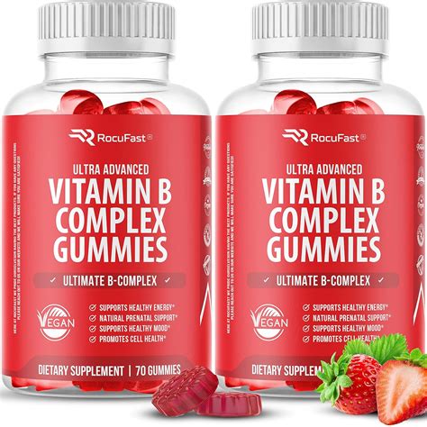 Vitamin B Complex Gummies Supplement Potent Vitamin B12