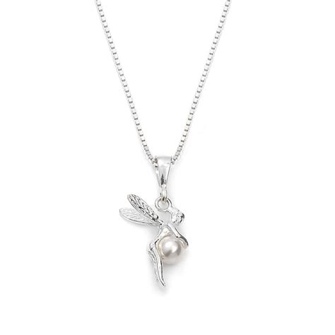 Collier F E Clochette Perle De Swarovski Et Argent P Bijoux