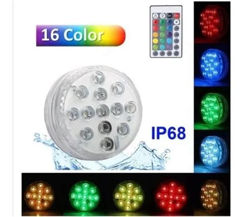 Luminaria De Piscina Led Rgb A Pilha Ip Casa Do Led Bras Lia