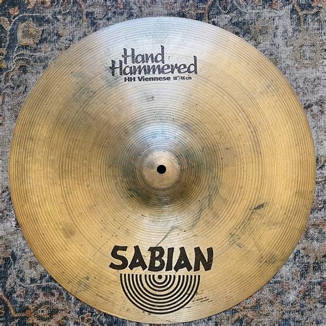 Semi Dark Sabian HH 18 Hand Hammered Viennese Crash Ride Reverb