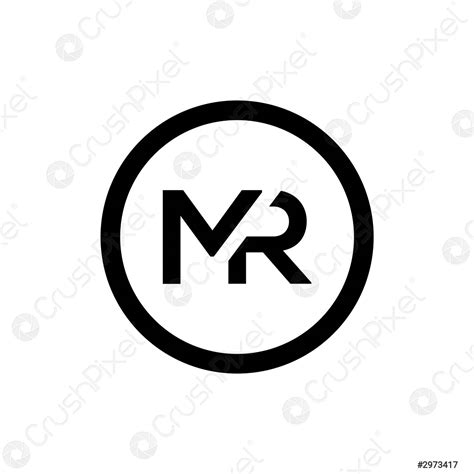 Inicial Mr Letter Logo Dise O Vector Plantilla Resumen Letra Vector