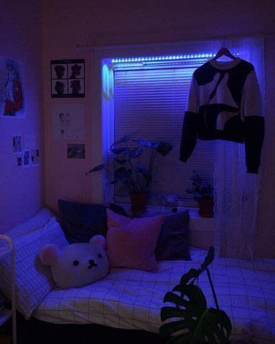 Pin By Lucy☁️ On Purple Aesthetic Aesthetic Bedroom Aesthetic Room Decor Neon Room