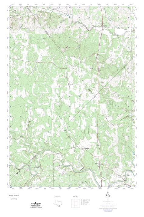 Mytopo Spring Branch Texas Usgs Quad Topo Map