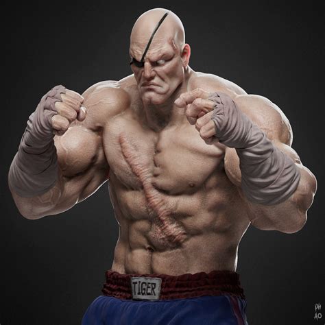 Artstation Sagat Street Fighter