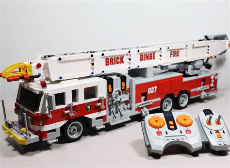 Custom Built Lego Fire Trucks