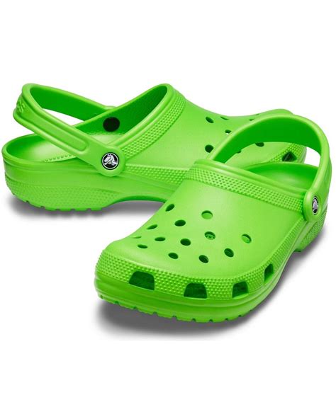 Crocs™ Classic Green Clogs | Lyst