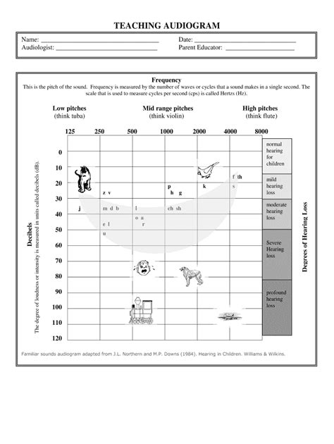 Audiogram Template Excel Fill Online Printable Fillable Blank