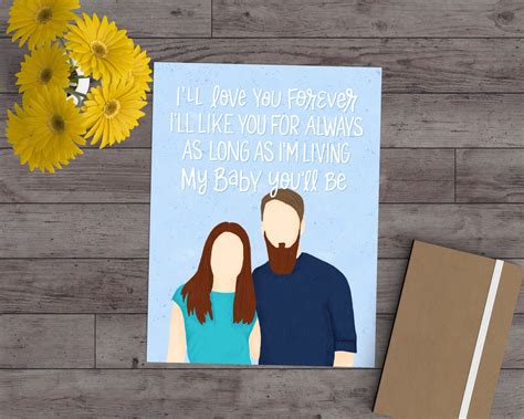 I Love You Forever Book Quote Personalized Gift for Mom - Etsy