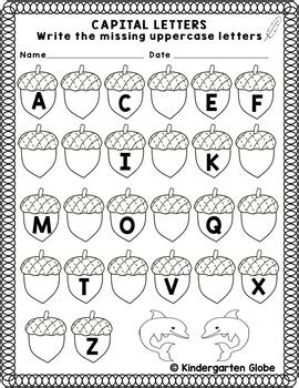 Write The Missing Capital Small Letters Worksheets English Tpt