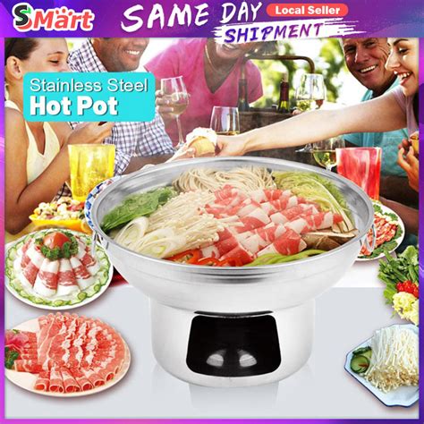 Portable Alcohol Stove Hot Pot Stove Stainless Steel Cooking Stove Mini Cooking Pot Kitchen Pot