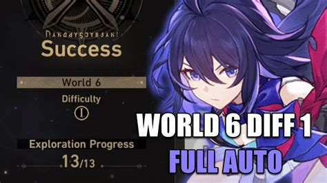 Honkai Star Rail World 6 Difficulty 1 Full Auto F2P Simulated