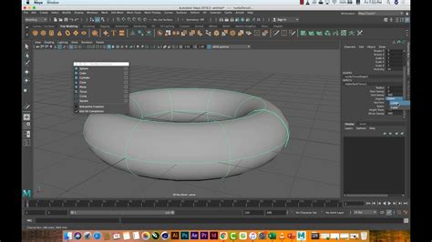 Maya Nurbs Modeling Basics Youtube