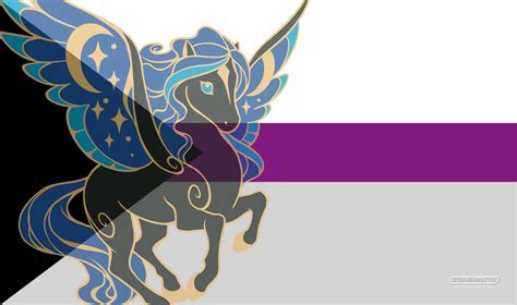 Gamermats Playmat Demisexual Unicorn Flag Premium White Stitched Gamermats Playmats Playmats